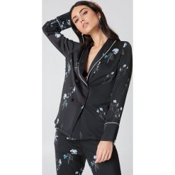 Marynarki i żakiety damskie: Rut&Circle Marynarka w kwiaty Natalia – Black,Multicolor