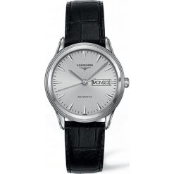 LONGINES Flagship L4.899.4.72.2. Szare zegarki męskie marki LONGINES, ze stali nierdzewnej. Za 6280,00 zł.