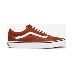 Vans Old Skool Trampki Czerwony Brązowy. Czerwone trampki męskie Vans, bez wzorów, ze skóry, bez zapięcia. Za 342,95 zł.