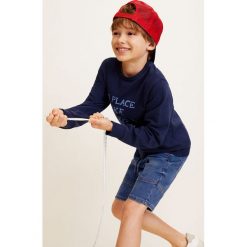 Mango Kids - Szorty dziecięce Comfy 104-164 cm. Niebieskie spodenki chłopięce Mango Kids, bez wzorów, z elastanu, casualowe. W wyprzedaży za 29,90 zł.