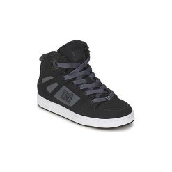 Buty Dziecko DC Shoes REBOUND WNT. Czarne trampki chłopięce marki DC Shoes. Za 179,40 zł.