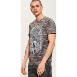 T-shirty męskie: T-shirt z orientalnym motywem – Czarny