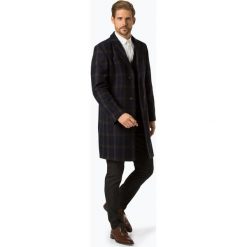 Andrew James New York - Płaszcz męski – Beker, niebieski. Niebieskie płaszcze męskie marki Andrew James New York, s, z aplikacjami, z wełny, eleganckie. Za 499,95 zł.