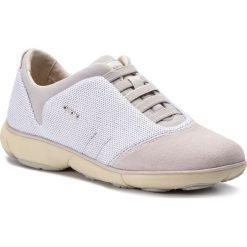 Półbuty GEOX - D Nebula C D621EC 0EW22 C1352 White/Off White. Brązowe półbuty damskie Geox, na co dzień, bez wzorów, ze skóry, bez obcasa, na płaskiej podeszwie, bez zapięcia. W wyprzedaży za 319,00 zł.