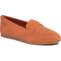 Lordsy S.OLIVER - 5-24203-24 Orange 606. Pomarańczowe półbuty damskie S.Oliver, ze skóry, bez obcasa, na płaskiej podeszwie. Za 239,00 zł.