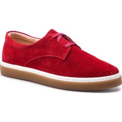Sneakersy BALDACCINI - 11045/1 Czerwony Welur. Czerwone półbuty damskie Baldaccini, ze skóry. W wyprzedaży za 199,00 zł.
