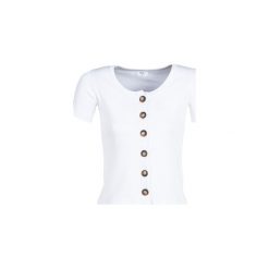 T-shirty z krótkim rękawem Betty London KEYLOU. Białe t-shirty damskie Betty London, s, bez wzorów, bez kołnierzyka. Za 89,00 zł.