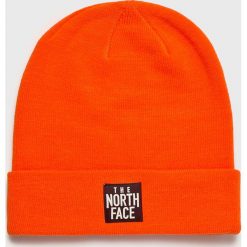The North Face - Czapka. Czerwone czapki zimowe damskie marki The North Face, na zimę, z dzianiny. Za 99,90 zł.