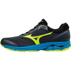 Buty Mizuno Wave Rider 22 M Niebiesko-Czarne. Niebieskie buty sportowe męskie Mizuno, z gumy, bez zapięcia, do biegania, mizuno wave. Za 449,99 zł.