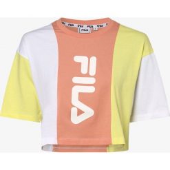 FILA - T-shirt damski, żółty. Żółte t-shirty damskie Fila, l, bez wzorów, z bawełny, bez kołnierzyka. Za 179,95 zł.