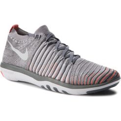 Buty NIKE - Free Transform Flyknit 833410 006 Cool Grey/Pure Platinum. Szare buty sportowe damskie Nike, bez wzorów, z tworzywa sztucznego, sportowe, na fitness i siłownię. W wyprzedaży za 529,00 zł.