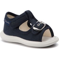 Sandały NATURINO - Paros 0011500757.01.0C01 Bleu. Niebieskie sandały dziewczęce marki Naturino, ze skóry, bez zapięcia. Za 229,00 zł.