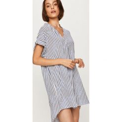 Answear - Sukienka Answear Lab. Niebieskie sukienki damskie ANSWEAR, na co dzień, s, bez wzorów, z wiskozy, casualowe, bez kołnierzyka, z krótkim rękawem, krótkie, mini, proste. Za 99,90 zł.