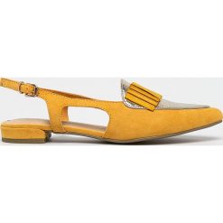 Marco Tozzi - Baleriny. Szare baleriny damskie Marco Tozzi, bez wzorów, z materiału, bez obcasa. Za 139,90 zł.