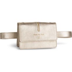 Saszetka nerka PATRIZIA PEPE - 2V8967/A4U8-Y346 Platinum. Żółte nerki damskie Patrizia Pepe, bez wzorów, ze skóry, młodzieżowe, bez dodatków. W wyprzedaży za 629,00 zł.