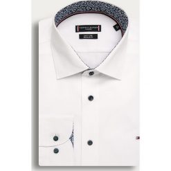 Tommy Hilfiger Tailored - Koszula. Białe koszule męskie Tommy Hilfiger Tailored, bez wzorów, z bawełny, eleganckie, z klasycznym kołnierzykiem, z długim rękawem. Za 299,90 zł.