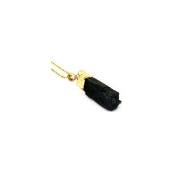 Colare Turmalin złoto. Czarne naszyjniki damskie marki Brazi druse jewelry, na co dzień, srebrne. Za 170,00 zł.