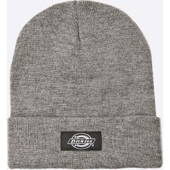 Dickies - Czapka. Szare czapki męskie Dickies, na zimę, bez wzorów, z dzianiny. Za 89,90 zł.