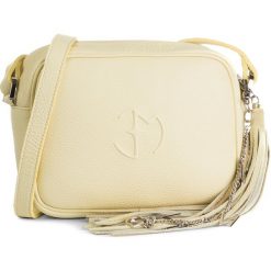 Torebka EVA MINGE - EM-31-05-000354 152. Żółte listonoszki damskie Eva Minge, bez wzorów, ze skóry, eleganckie, bez dodatków. Za 419,00 zł.