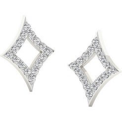 Złote kolczyki-wkrętki z diamentami. Szare kolczyki damskie Art of Diamond & Co., z diamentem, złote. W wyprzedaży za 351,95 zł.