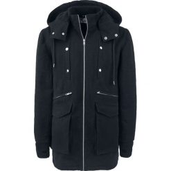 Poizen Industries Knockout Parka Płaszcz czarny. Czarne płaszcze męskie marki Poizen Industries, l, z materiału. Za 324,90 zł.