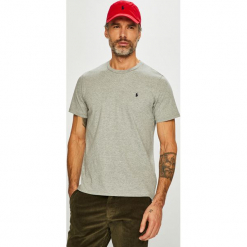 Polo Ralph Lauren - T-shirt. Szare koszulki polo Polo Ralph Lauren, l, z bawełny. Za 169,90 zł.