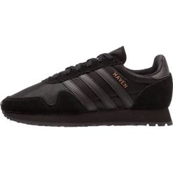 Adidas Originals HAVEN Tenisówki i Trampki core black. Czarne trampki męskie adidas Originals, ze skóry. W wyprzedaży za 209,25 zł.