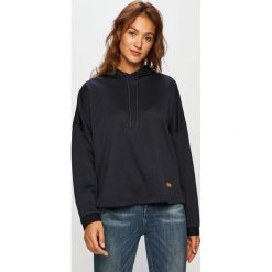 G-Star Raw - Bluza. Niebieskie bluzy damskie G-Star RAW, s, bez wzorów, z bawełny, bez rękawów, z kapturem. Za 419,90 zł.