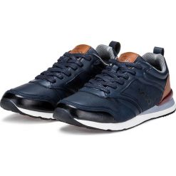 BUTY MĘSKIE SPORTOWE T235 - GRANATOWE. Niebieskie halówki męskie marki Inny, z materiału. Za 99,00 zł.