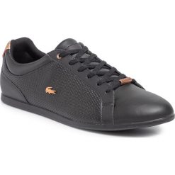 Sneakersy LACOSTE - Rey Lace 319 2 Cfa 7-38CFA001702H Blk/Blk. Czarne sneakersy męskie Lacoste, na co dzień, bez wzorów, ze skóry, bez zapięcia. W wyprzedaży za 399,00 zł.