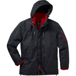 Kurtka na każdą pogodę 3 w 1 bonprix czarny. Czarne płaszcze męskie bonprix, m, bez wzorów, z polaru. Za 223,99 zł.