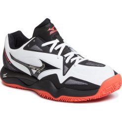 Buty MIZUNO - Wave Intense Tour 4Cc 61GC180009 Biały Czarny. Czarne buty sportowe męskie Mizuno, ze skóry ekologicznej, bez zapięcia, tenisowe, mizuno wave. W wyprzedaży za 459,00 zł.