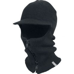 Czapki damskie: Urban Classics Zipped Balaclava Visor Czapka szpiczasta czarny