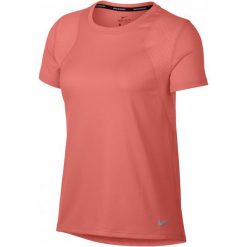 Nike Koszulka Biegowa Damska W Nk Run Top Ss, Crimson Pulse S. Czerwone bluzki sportowe damskie marki Nike, s. Za 89,00 zł.