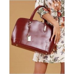 ROVICKY TOREBKA DAMSKA SKÓRZANA TORBA SHOPPER BAG SKÓRA NATURALNA. Żółte torby damskie na zakupy ROVICKY, w paski, ze skóry, eleganckie, na ramię, duże, bez dodatków. Za 279,90 zł.