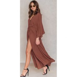 Płaszcze damskie: NA-KD Boho Sukienka-płaszcz – Red
