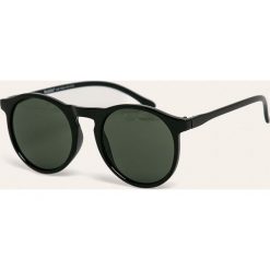 Answear - Okulary. Czarne okulary przeciwsłoneczne damskie ANSWEAR, okrągłe. Za 59,90 zł.