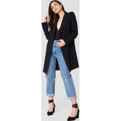 Paski damskie: NA-KD Accessories Satynowe paski na kostkę – Black