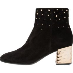 Bruno Premi Ankle boot nero. Czarne botki damskie marki Bruno Premi, ze skóry, bez obcasa, bez zapięcia. Za 649,00 zł.