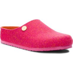 Kapcie BIRKENSTOCK - Kaprun Rivet Kids 1011198 Doubleface Fuchsia. Różowe sandały dziewczęce Birkenstock, ze skóry, bez zapięcia. W wyprzedaży za 149,00 zł.