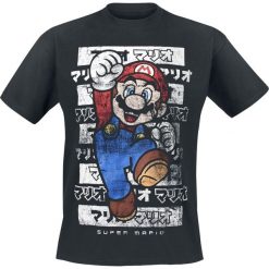 Super Mario Mario - Kanto T-Shirt czarny. Czarne t-shirty męskie z nadrukiem marki Caliban, s. Za 74,90 zł.