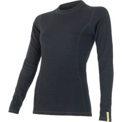 Sensor koszulka termoaktywna z długim rękawem Double Face Merino Wool W Black XL. Czarne koszulki damskie termoaktywne Sensor, xl, bez wzorów, bez kołnierzyka, z długim rękawem, długie, bez kaptura, outdoorowe. W wyprzedaży za 199,00 zł.