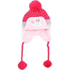Ciemnoróżowa Czapka Hello. Czerwone czapeczki niemowlęce marki Born2be, na jesień. Za 24,99 zł.
