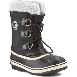 Śniegowce SOREL - Yoot Pac Nylon NY1879 Black 010. Czarne śniegowce chłopięce marki Sorel, bez zapięcia. W wyprzedaży za 229,00 zł.