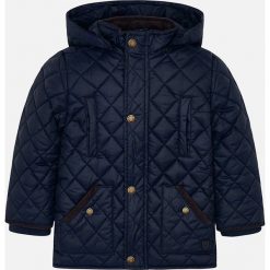 Mayoral - Kurtka dziecięca 92-134 cm. Niebieskie kurtki chłopięce Mayoral, bez wzorów, z elastanu, krótkie, z kapturem. Za 217,90 zł.