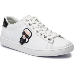 Sneakersy KARL LAGERFELD - KL61230 White Lthr. Białe półbuty damskie KARL LAGERFELD, ze skóry. Za 669,00 zł.