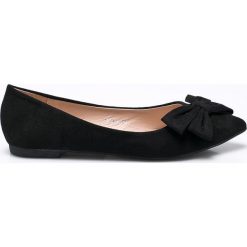 Answear - Baleriny SDS. Czarne baleriny damskie marki ANSWEAR, z gumy. W wyprzedaży za 49,90 zł.