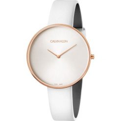 Calvin Klein Fullmoon Zegarek Biały Złoty. Żółte zegarki damskie Calvin Klein, złote. Za 1191,95 zł.