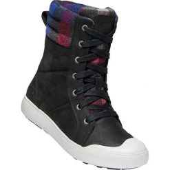 KEEN Damskie botki Elen a Boot Black / Plaid (rozmiar 40). Czarne botki damskie Keen, na zimę, ze skóry, na wysokim obcasie, bez zapięcia. Za 551,00 zł.