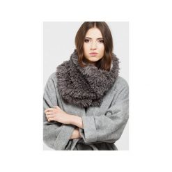 Dwustronny Elegancki Komin Tuba Szal Sztuczne futro Grafitowy. Szare szaliki damskie CADOaccessories, na jesień, z bawełny. Za 169,00 zł.